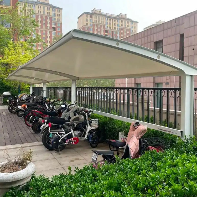 石渠县膜结构电动车棚